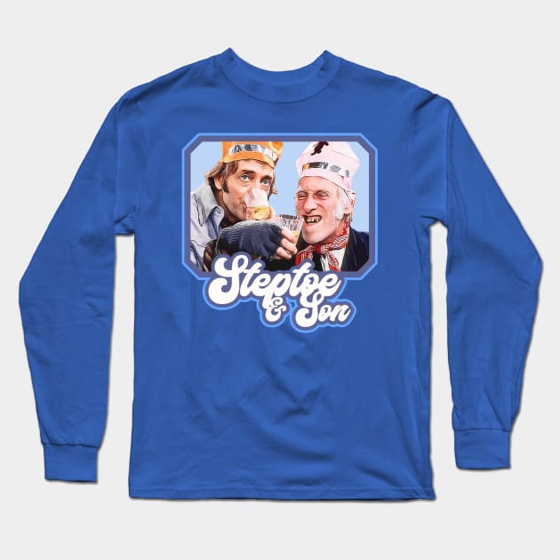 Steptoe and Son Vintage 70s British Television Sitcom Long Sleeve T-Shirt by darklordpug